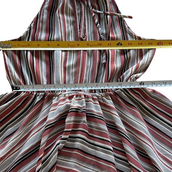 Soprano Dress Womens Size Small Halter Asymmetrical Frilly Summer Beachy Cruise - Picture 5 of 8